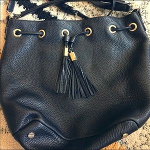 Henri Bendel Black Cinch Bag